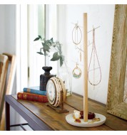 Arbre à bijoux bois et métal Yamazaki