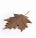 Cale porte design Qualy - feuille (marron)