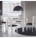 Table à manger blanche 130 cm