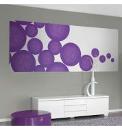 Décor mural numérique Fusion violet non tissée