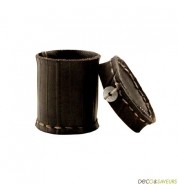 Boîte en pneu recyclé Tadé (boîte + couvercle)