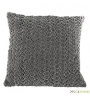 Coussin design velours plissé - Nitin Goyal London (leaf)