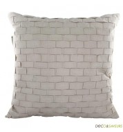 Coussin design soie Nitin Goyal origami (gris)