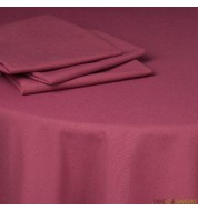 Serviette de table tissu coton (50x50cm) - prune
