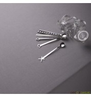 Nappe carrée coton grise (260x260 cm) grande nappe