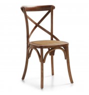 Fauteuil design en bois croix 