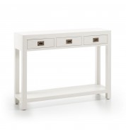 Console blanche entrée 3 tiroirs