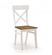 Chaise blanche croix 