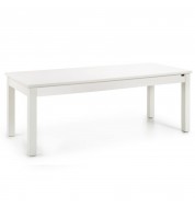Table à manger extensible 160-220cm laquée blanc