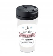 Mug isotherme personnalisable Bonne humeur