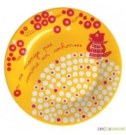 Assiette en mélamine Onze Dixième On ne mange pas comme (x1)