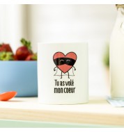 Mug café Mr Wonderful Volé mon coeur