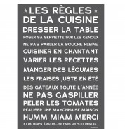 Affiche adhésive Manifeste cuisine gris