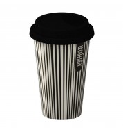 Mug isotherme porcelaine Rayures