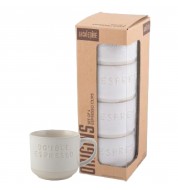 Tasse � caf� blanche Expresso 100ml (x4)