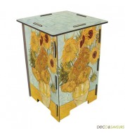 Tabouret en bois imprimé Van Gogh Werkhaus