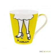 Mug porcelaine Derriere La Porte - Maman