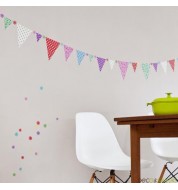 Stickers mural guirlande