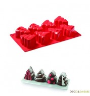 Moule silicone 8 sapins