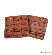 Moule chocolat en silicone (ovales et rectangles)