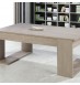 Table basse relevable en bois clair
