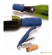 Set vin et champagne Pulltex - 3 pièces (bleu)