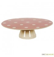 Présentoir à gâteau Déjeuner sur l'herbe - rose