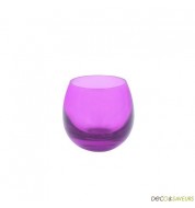 Verrine en verre mauve (x1)