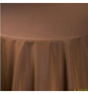Nappe carrée taffetas chocolat (240x240 cm) grande nappe