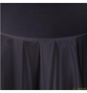 Nappe carrée taffetas noire (240x240 cm) grande nappe