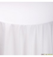 Nappe rectangulaire taffetas blanc (180x240cm) grande nappe