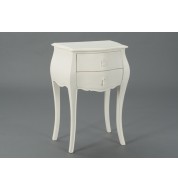 Table de chevet Murano 2T blanc