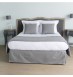 Tête de lit capitonnée Murano Grise 180cm