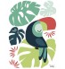 Stickers - Monstera & Toucan
