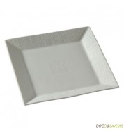 Assiette repas carrée porcelaine Royal Limoges (x1)