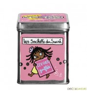 Boite metal Derriere la porte (Sachets du sucré)