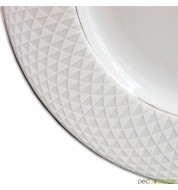 Assiette dessert Losanges porcelaine Royal limoges (x1)