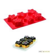 Moule silicone 6 étoiles