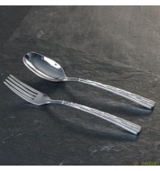 Couverts de service Skin Sambonet (fourchette + cuillère)