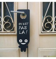 Accroche porte en ardoise "Yeah"