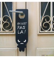 Accroche porte en ardoise "Grrr"