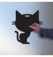 Stickers ardoise autocollant Bonnie le chat
