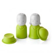 Salière et poivrière Mr&Mrs vert Qualy