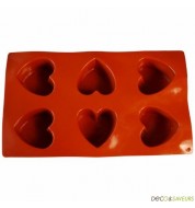 Moule silicone 6 mini coeurs