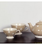 Tasse à thé Gros pois ficelle 65cl (par 1) Déjeuner sur l'herbe