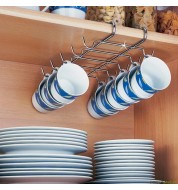 Accroche tasse en acier chromé