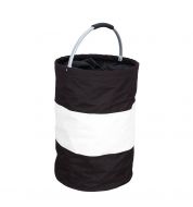 Panier à linge noir et blanc