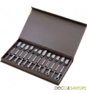 Spatules cocktail déco Sambonet - coffret 12 pièces inox