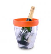 Seau champagne orange silicone Pulltex