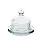 Beurrier en verre rétro